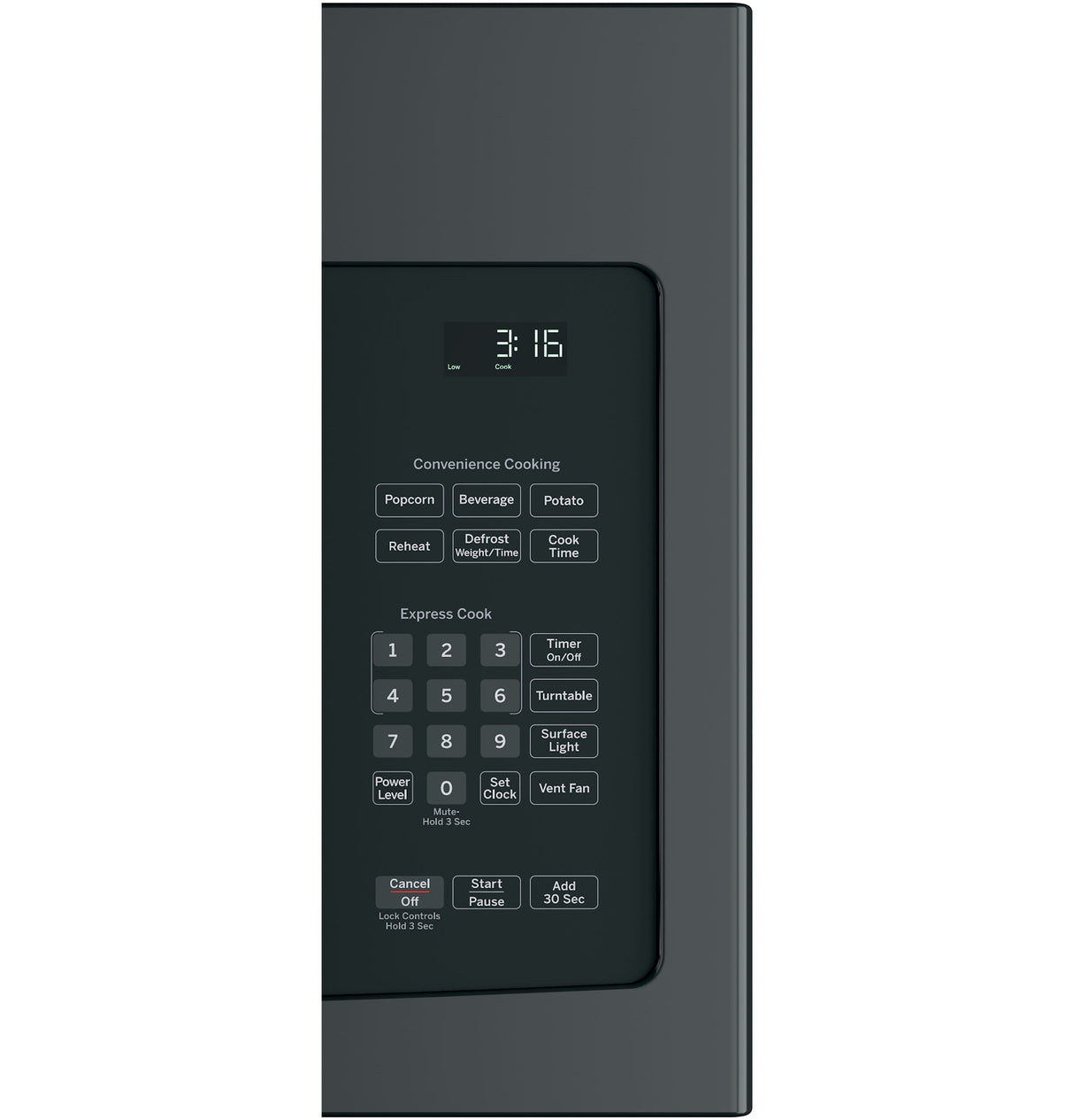 GE® 1.6 cu. ft. Over-the-Range Microwave, 950W, Black – JNM3163DJBB