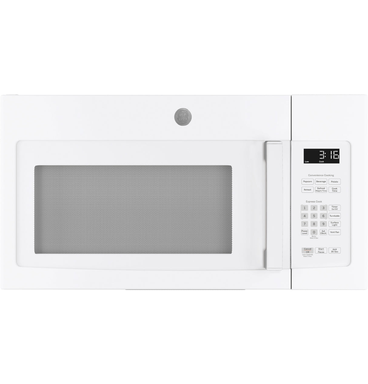 GE® 1.6 cu. ft. Over-the-Range Microwave, 950W, White – JNM3163DJWW