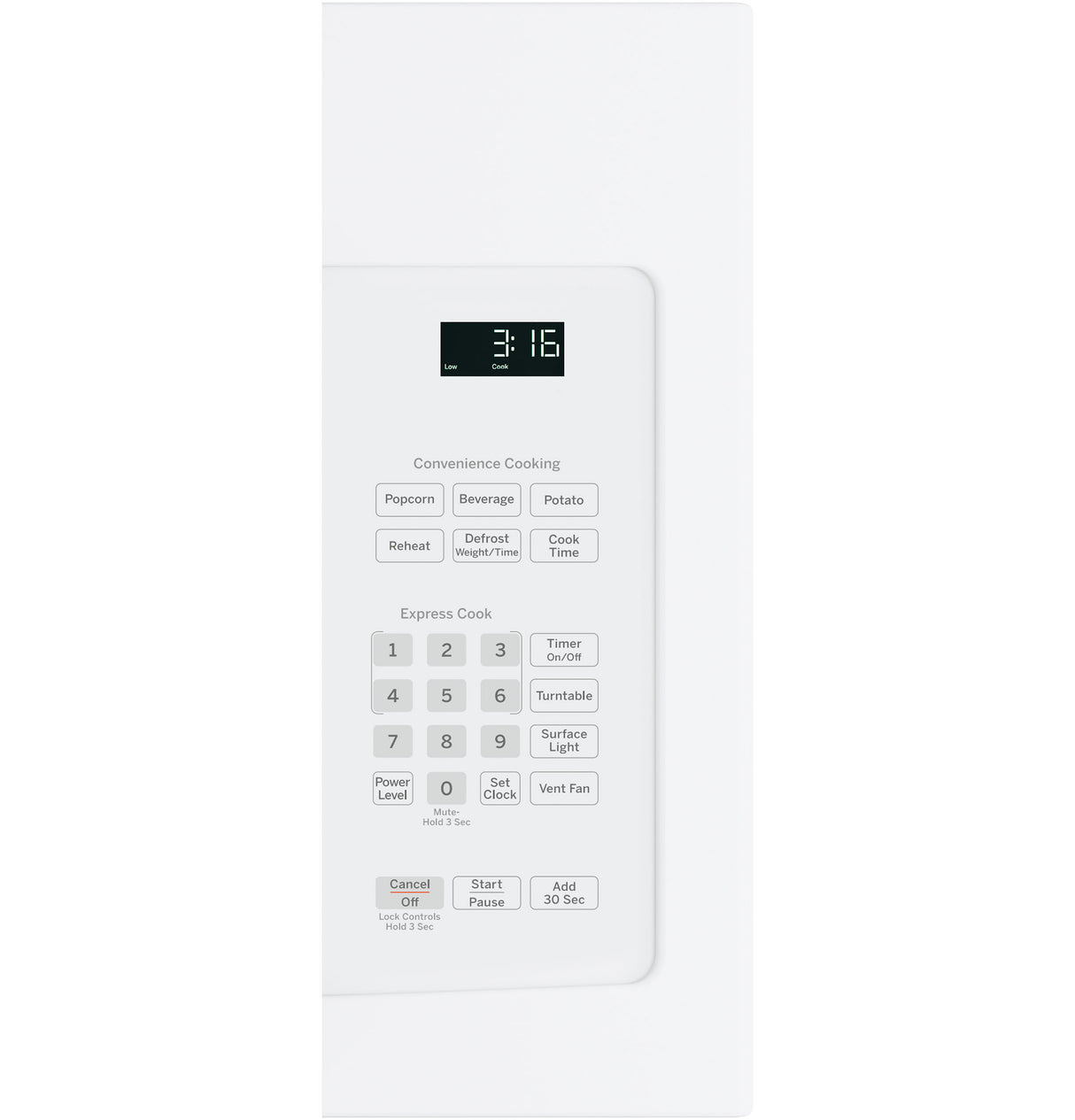 GE® 1.6 cu. ft. Over-the-Range Microwave, 950W, White – JNM3163DJWW
