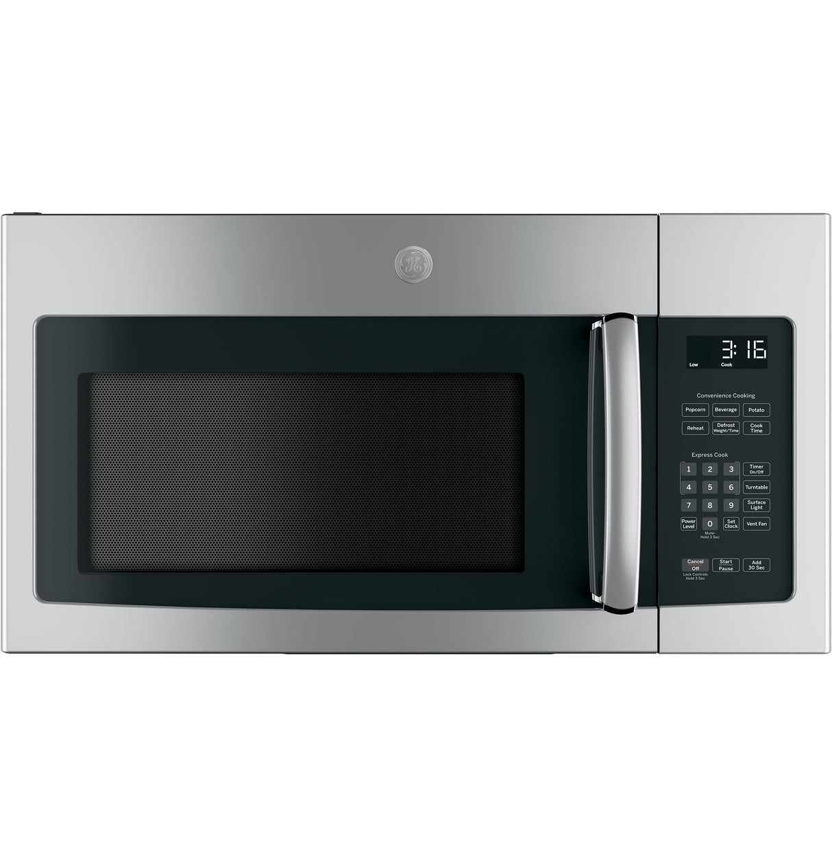 GE® 1.6 cu. ft. Over-the-Range Microwave, 950W, Stainless Steel – JNM3163RJSS