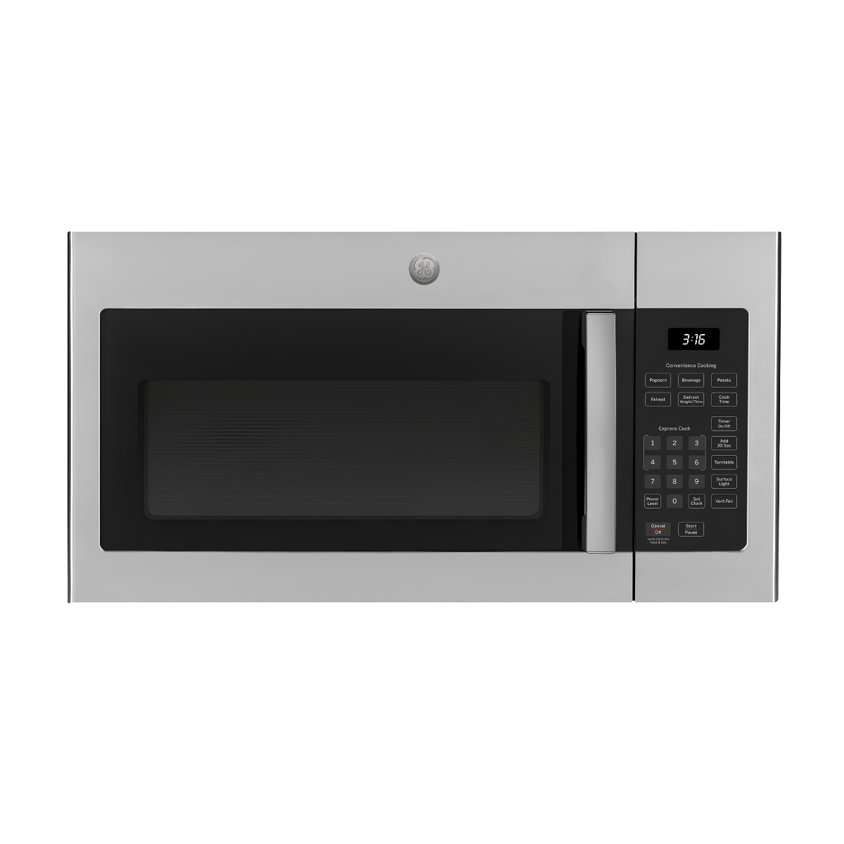 GE JVM3160RFSS 30" Over-the-Range Microwave Oven, 1.6 Cu. Ft., 1,000 Watts, Stainless Steel acunitsforless.com