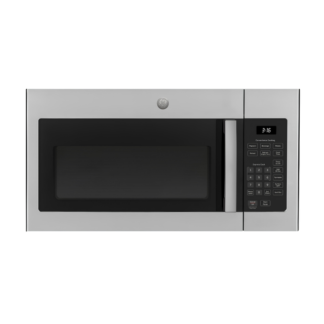 GE JVM3160RFSS 30" Over-the-Range Microwave Oven, 1.6 Cu. Ft., 1,000 Watts, Stainless Steel acunitsforless.com