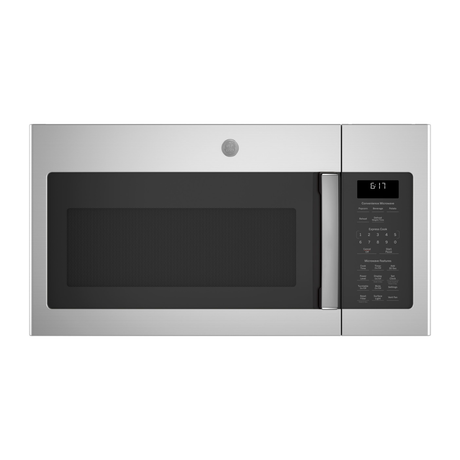 GE JVM6172SKSS 30" Over-the-Range Microwave Oven, 1.7 Cu. Ft., 1,000 Watts, Stainless Steel