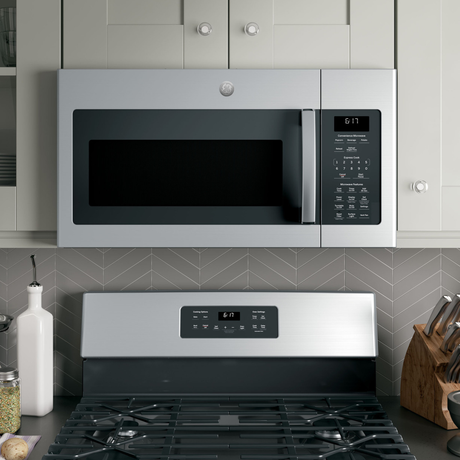 GE JVM6172SKSS 30" Over-the-Range Microwave Oven, 1.7 Cu. Ft., 1,000 Watts, Stainless Steel