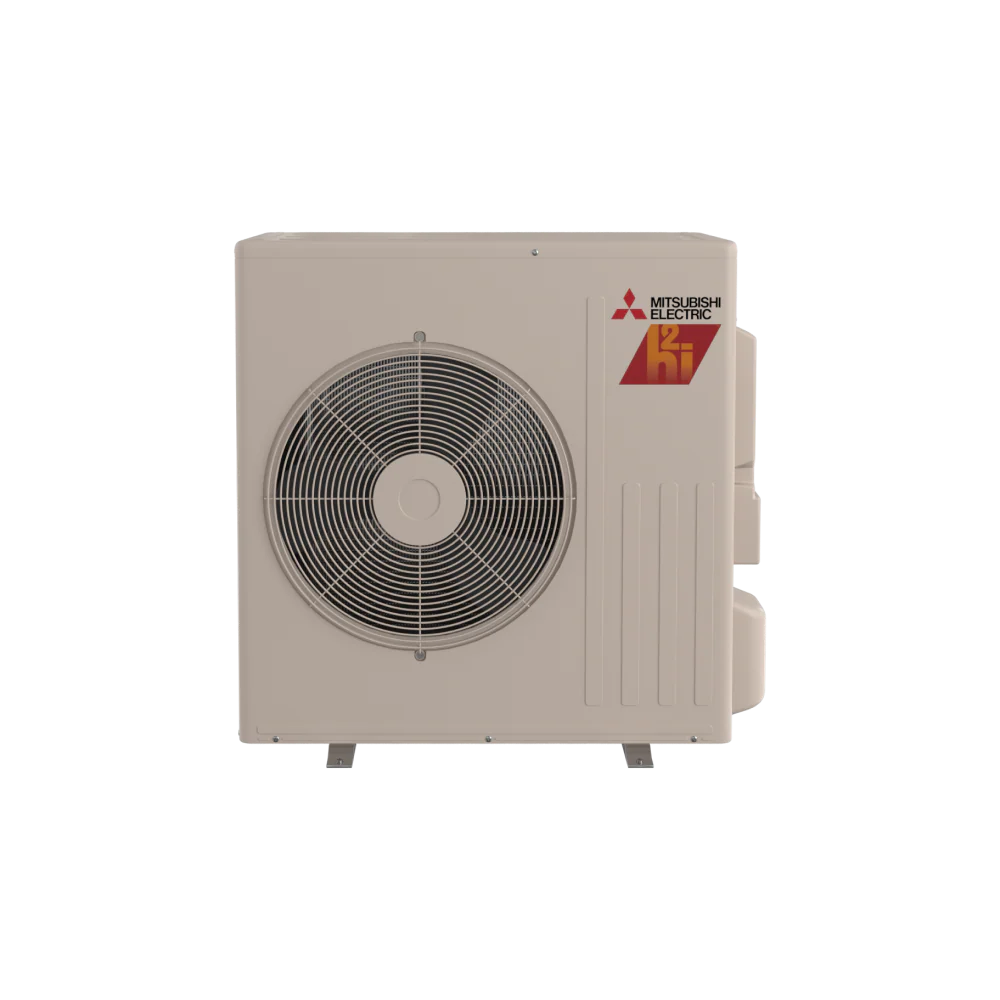 Mitsubishi MLZ-KX12NL & SUZ-AA12NLHZ 12,000 BTU 16.7 SEER2 One-Way Ceiling Cassette Hyper Heating Heat Pump System (w/ Grille) - R454B