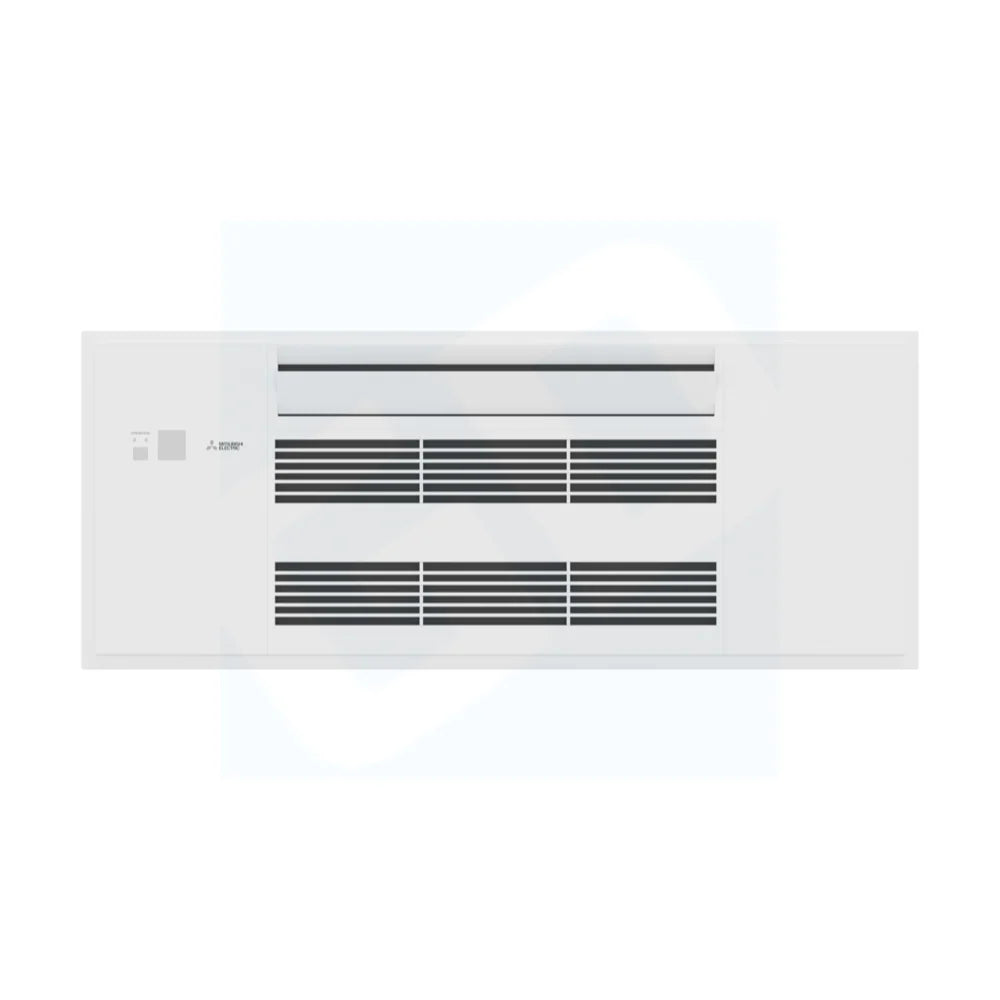 Mitsubishi MLZ-KX12NL & SUZ-AA12NLHZ 12,000 BTU 16.7 SEER2 One-Way Ceiling Cassette Hyper Heating Heat Pump System (w/ Grille) - R454B