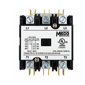 Mitco CON22024 2-Pole 20 Amp Contactor, 24V Coil