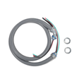 Mitco E306-45 AC Whip, 12 Inch x 6 Ft, Metallic, 10 AWG Wire