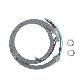 Mitco E306-65 AC Whip, 34 Inch x 6 Ft, Metallic, 8 AWG Wire