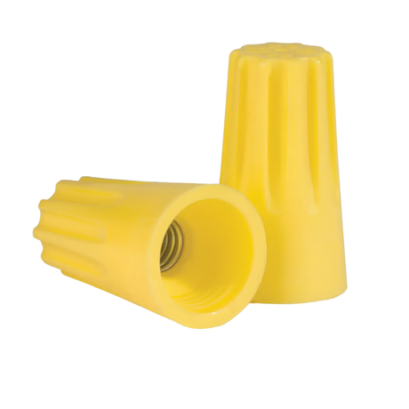 Mitco E358-7 Yellow Wire Nuts, 100 Pack, 16-10 AWG