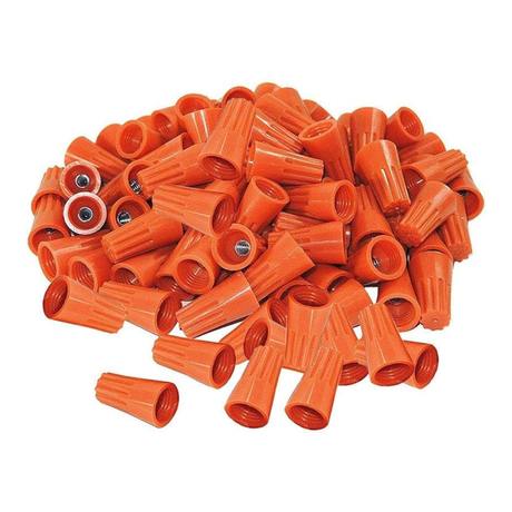 Mitco E358-9 Orange Wire Nuts, 100 Pack, 22-14 AWG
