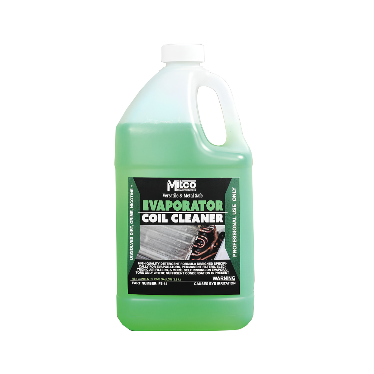 Mitco F5-14 Evaporator Coil Cleaner, 1 Gallon (Green)