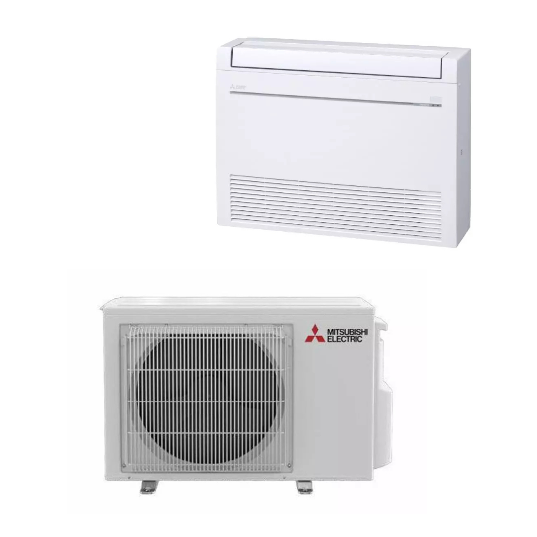 Mitsubishi MFZ-KX12NL SUZ-AA12NL 12,000 BTU 19.6 SEER2 Floor Mounted Heat Pump System - R454B