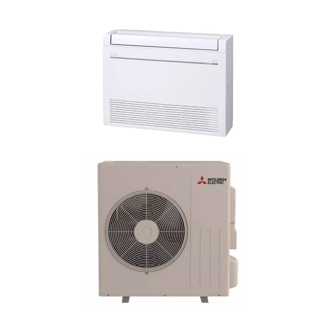 Mitsubishi MFZ-KX18NL SUZ-AA18NL 18,000 BTU 17.2 SEER2 Floor-Mounted Heat Pump System - R454B