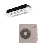Mitsubishi MLZ-KX18NL SUZ-AA18NL 18,000 BTU 17.2 SEER2 One-Way Ceiling Cassette Heat Pump System (w/ Grille) - R454B