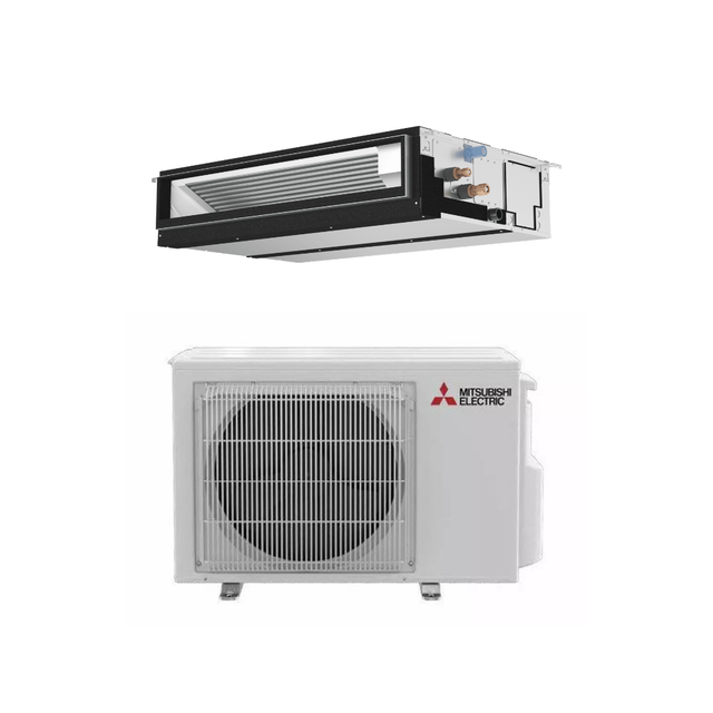 Mitsubishi PEAD-AA12NL SUZ-AA12NL 12,000 BTU 19.7 SEER2 Horizontal Ducted Standard System - R454B