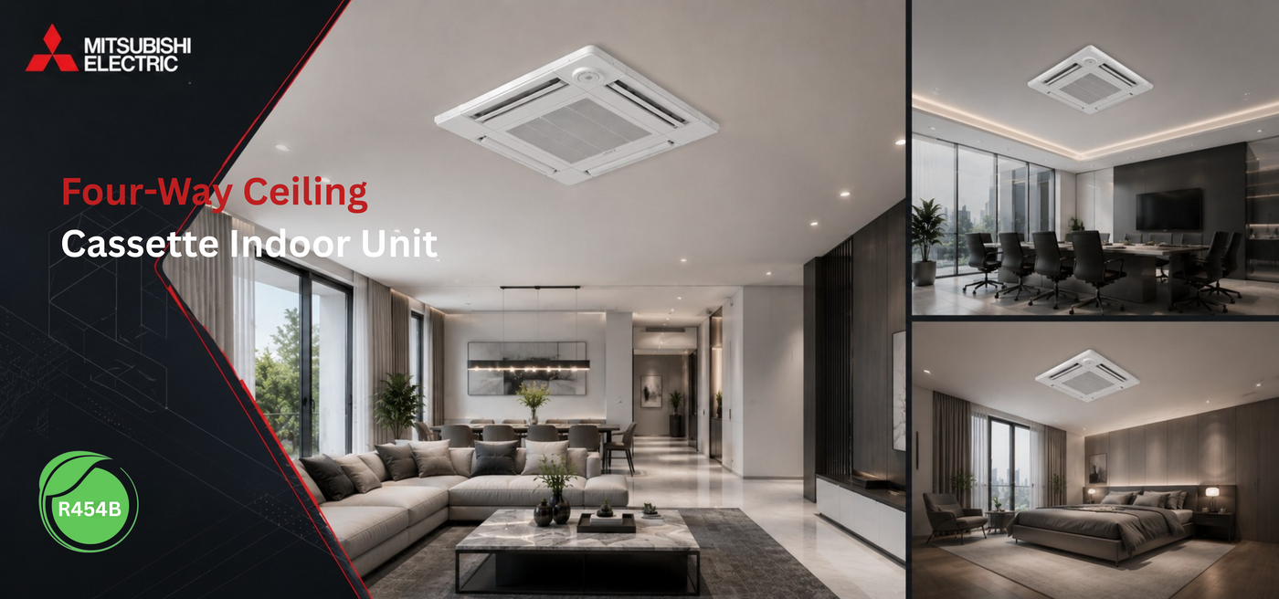Mitsubishi_Four_Way_Ceiling_Cassette_Indoor_Unit_SLZ_product_banner_1