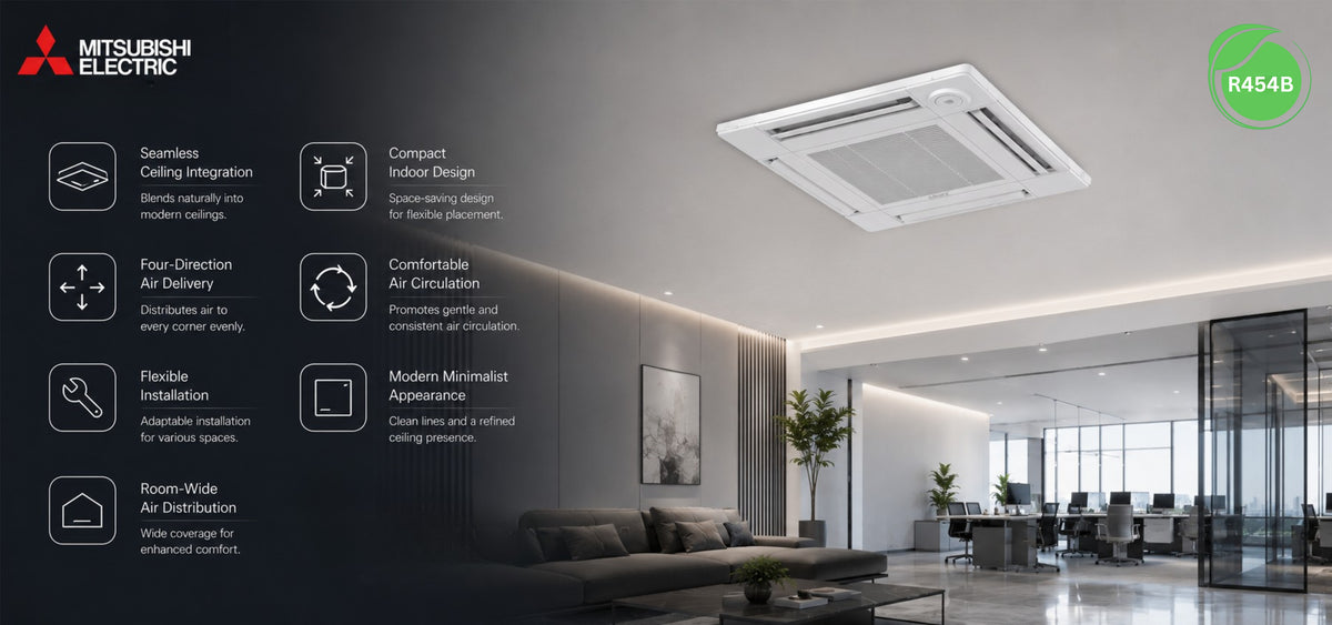Mitsubishi_Four_Way_Ceiling_Cassette_Indoor_Unit_SLZ_product_banner_3