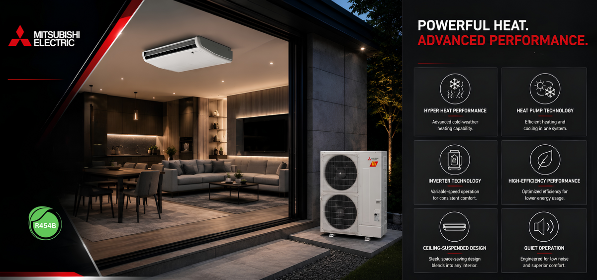 Mitsubishi_Mini_Split_Hyper_Heat_Pump_System_PCA-AK42NL_PUZ-AK42NLHZ_to_PCA-AK24NL_PUZ-AK24NLHZ_product_banner_2