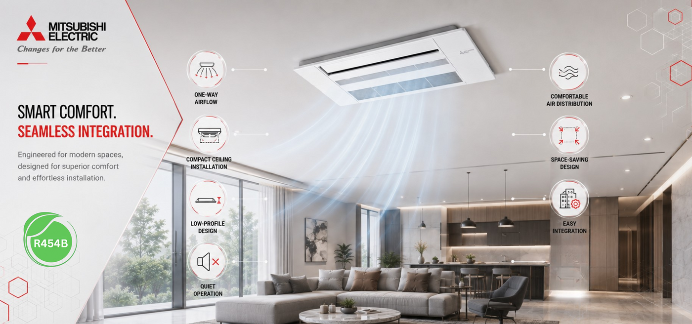 Mitsubishi_One_Way_Ceiling_Cassette_Indoor_Unit_MLZ_Product_banner_2