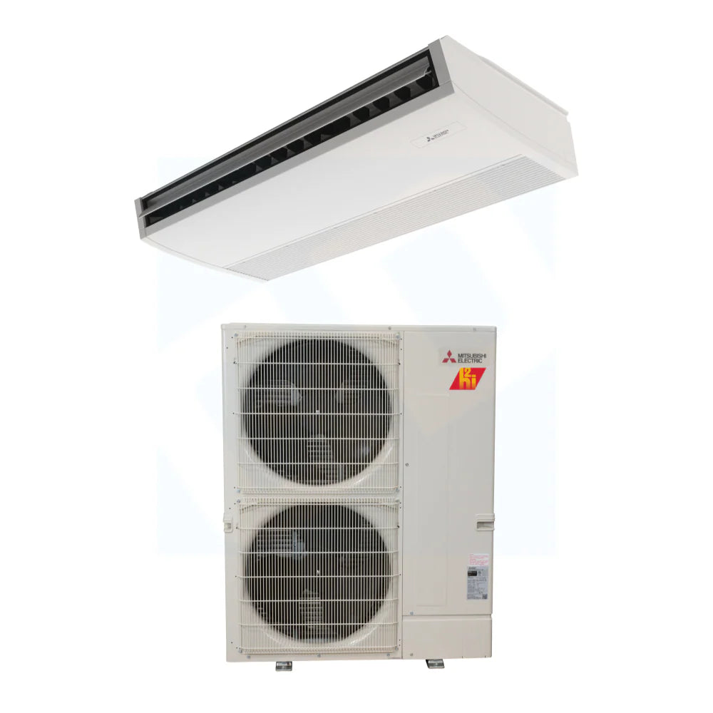 Mitsubishi PCA-AK42NL PUZ-AK42NLHZ 42,000 BTU 22.2 SEER2 Ceiling Suspended Hyper Heat Pump System - R454B