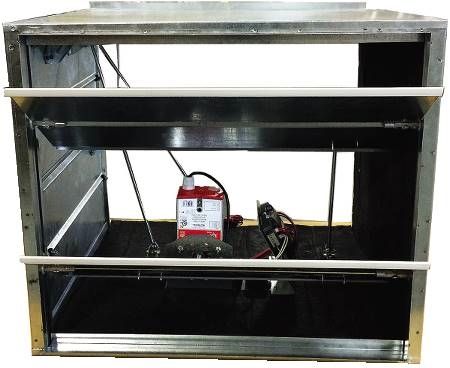 McDaniel Metals Downflow Manual Damper for GPHM Large Chassis PGMDD103