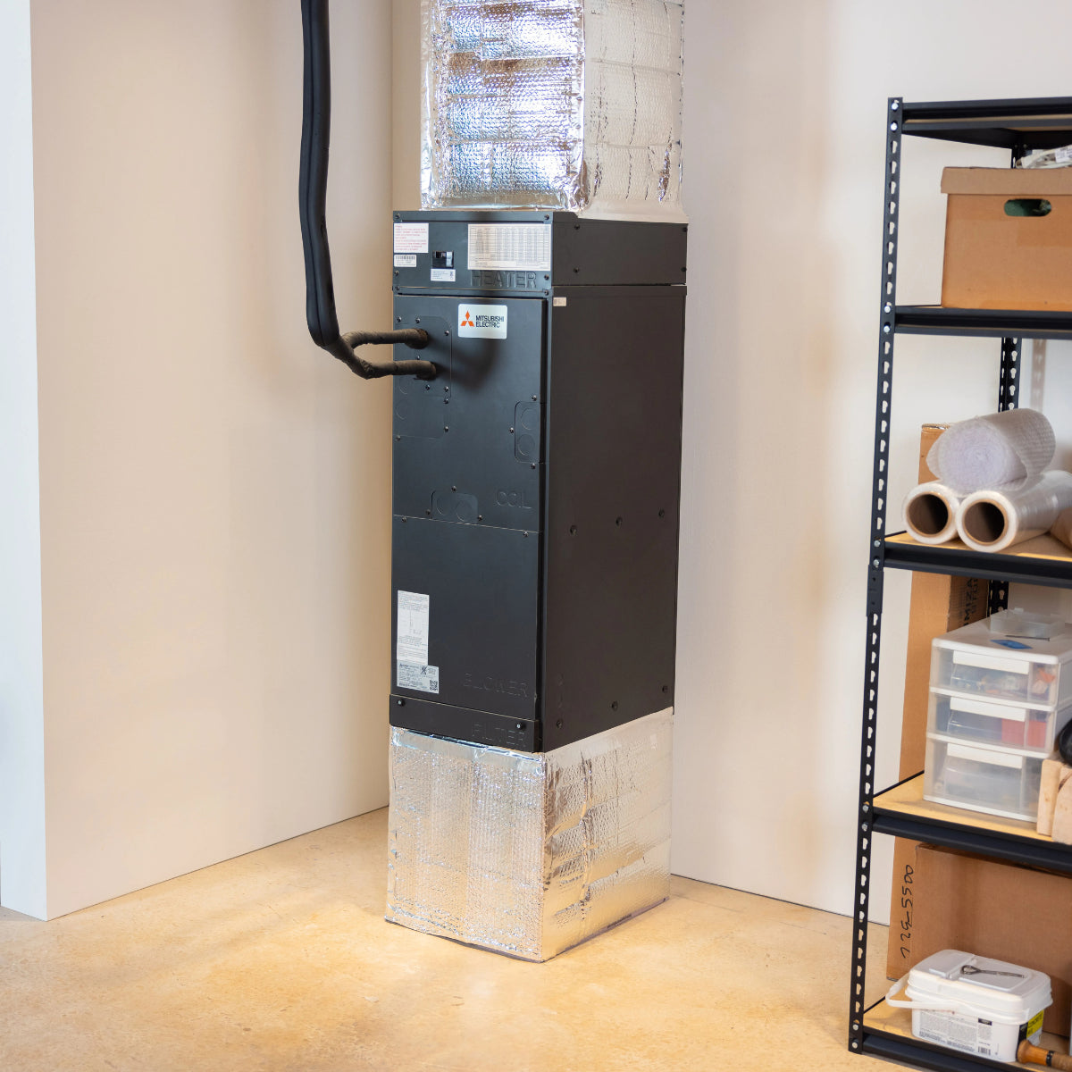 Mitsubishi PVA-AA30NL PUZ-AH30NL 30,000 BTU 18 SEER2 Multi-Position Air Handler Heat Pump System - R454B