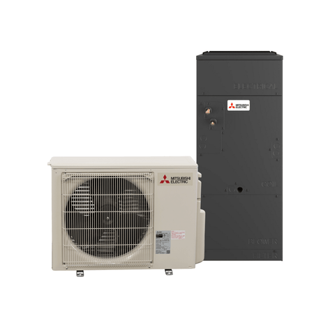 Mitsubishi PVA-AA18NL PUZ-AK18NL 18,000 BTU 18.6 SEER2 Multi-Position Air Handler Heat Pump System - R454B