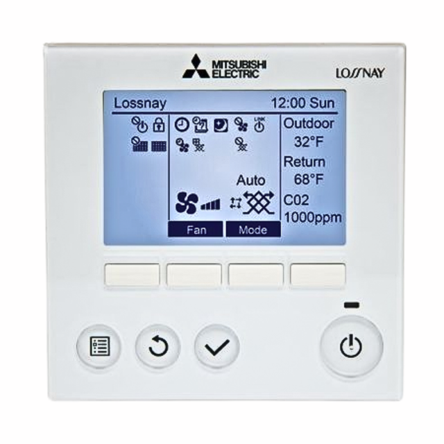 Mitsubishi  PZ-62DR-EA Mitsubishi Lossnay - ERV Wired Controller - For RVX2