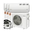 Pioneer 3-Zone Split 27,000 BTU 2.25-Ton Quantum Ultra 22 SEER Wall Mount AC Heat Pump 230-Volt WYT030GLSI24M3-9W16-9W16-9W16