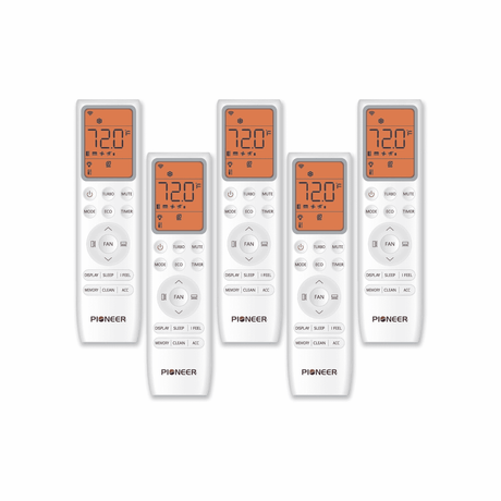 Pioneer 5-Zone Split 42,000 BTU 3.5-Ton Quantum Ultra 21.5 SEER Wall Mount AC Heat Pump 230-Volt WYT050GLSI24M5-9W16-9W16-9W16-9W16-9W16