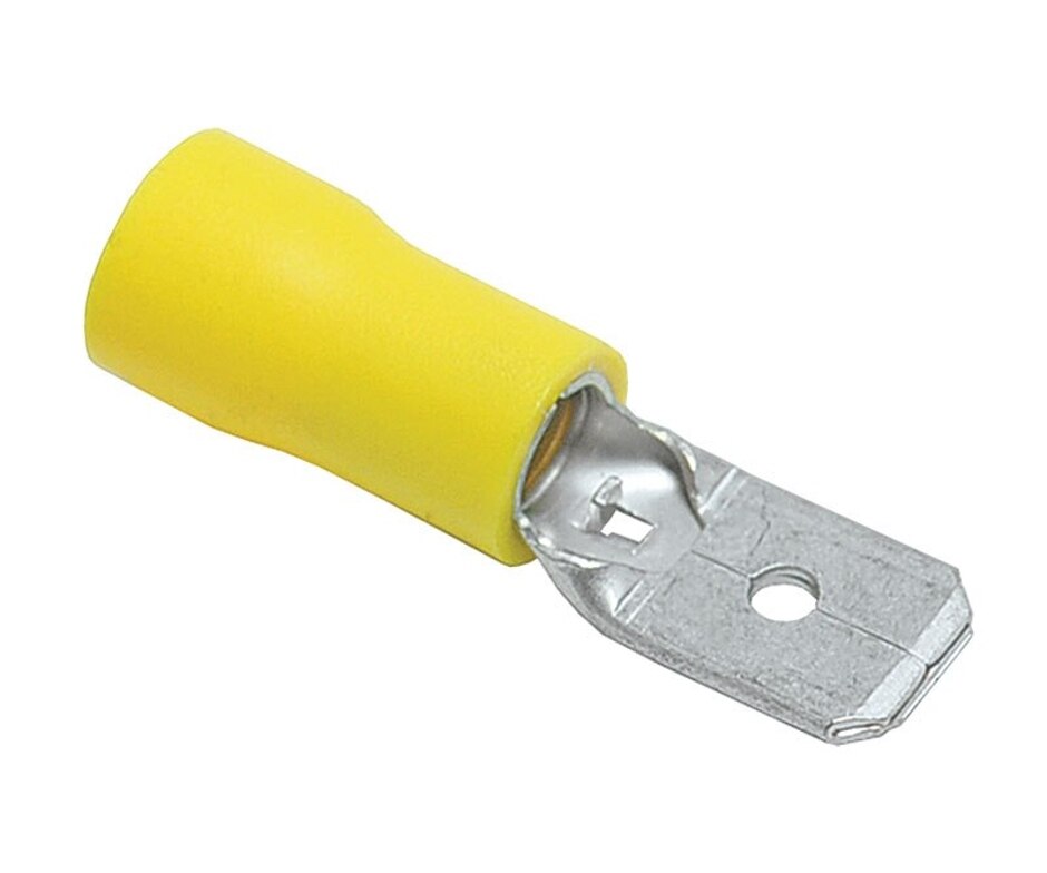 Rheem 1/4 in. Male Insulated Quick Connects - 12-10 AWG (Blister Pack of 100) PD455051