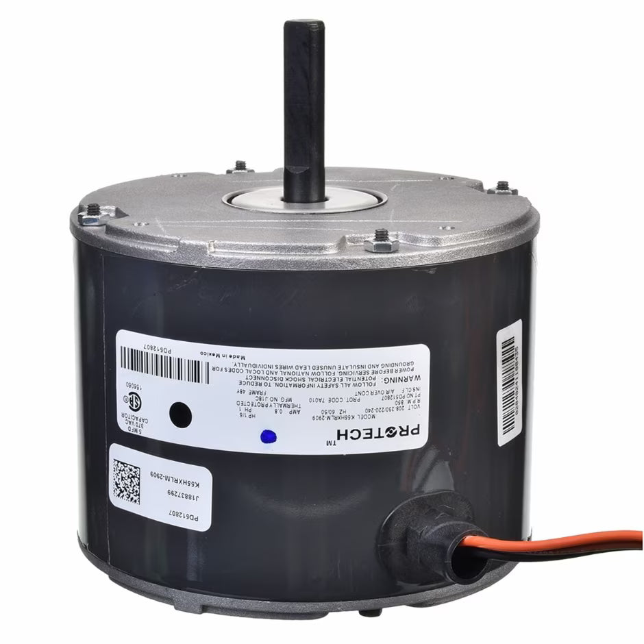 Rheem Condenser Motor - 1/6 hp 208-230/1/50-60 (825 rpm/1 speed) PD512807