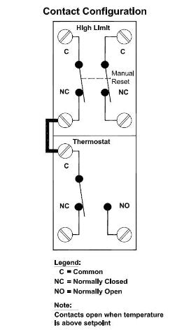 Rheem Thermostat - Commercial P.V. SP12391