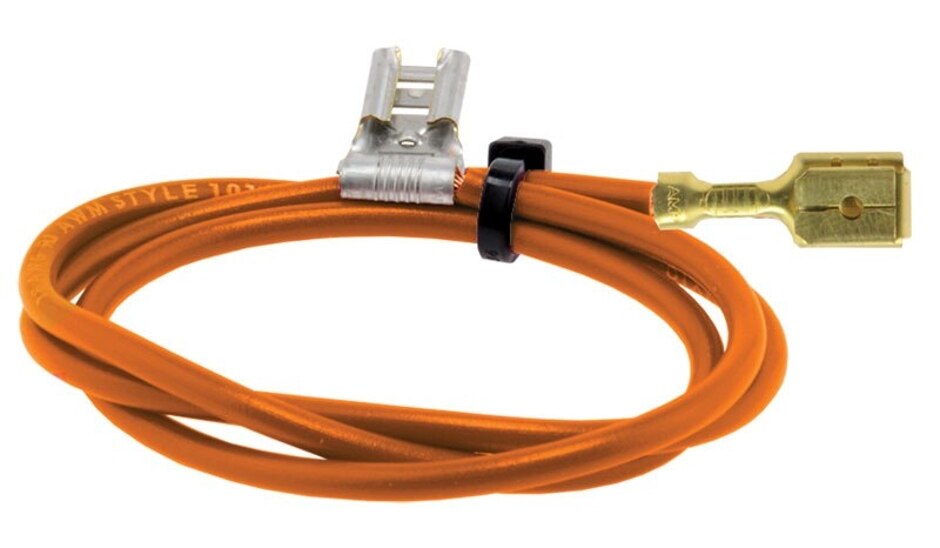 Rheem Wire Orange -18 AWG 18 in. 1/4 in. Piggy Back AS-50206-25-DB