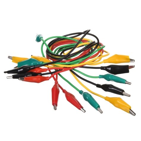 Rheem Zebra-Gators Alligator Clips with Test Leads (Medium) - Pack of 8 ZG003