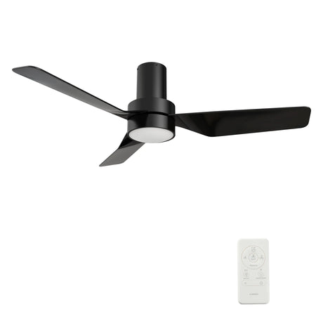 CARRO PORTER 44 inch 3-Blade Flush Mount Smart Ceiling Fan with LED Light & Remote