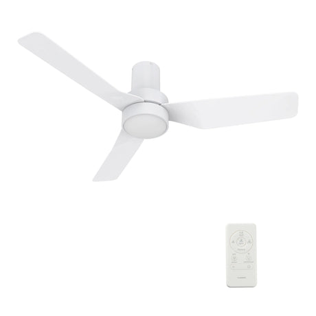 CARRO PORTER 44 inch 3-Blade Flush Mount Smart Ceiling Fan with LED Light & Remote