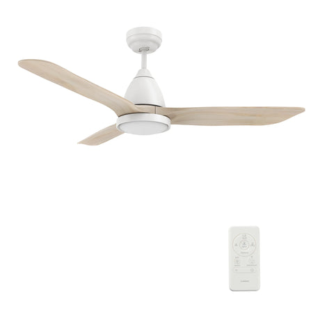 CARRO GARRICK 52 inch 3-Blade Smart Ceiling Fan with LED Light & Remote
