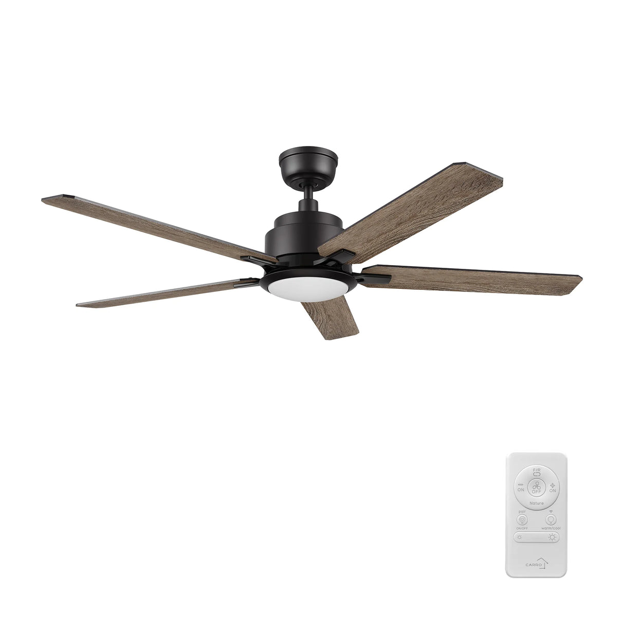CARRO ESPEAR 52 inch 5-Blade Smart Ceiling Fan with LED Light & Remote