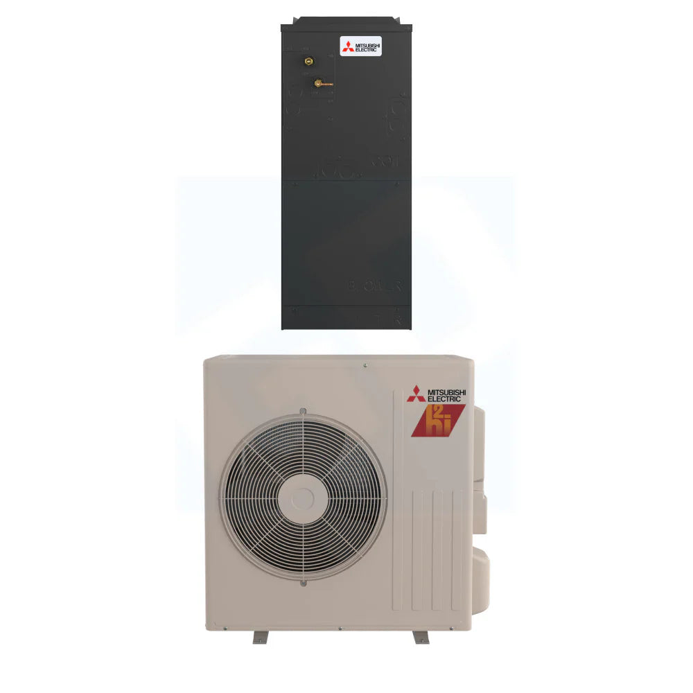 Mitsubishi SVZ-AP12NL SUZ-AA12NLHZ 12,000 BTU 16.1 SEER2 Multi Position Air Handler Hyper Heating Heat Pump System - R454B