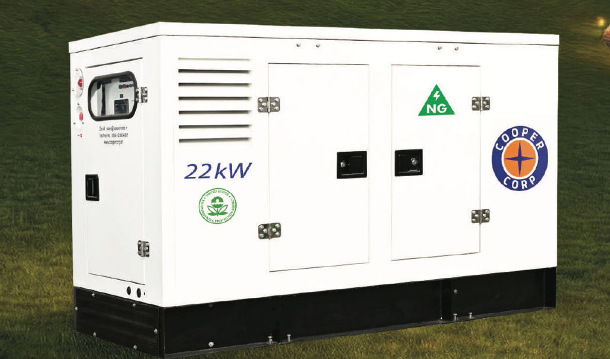 Cooper Corporation 22kW NG Standby Generator