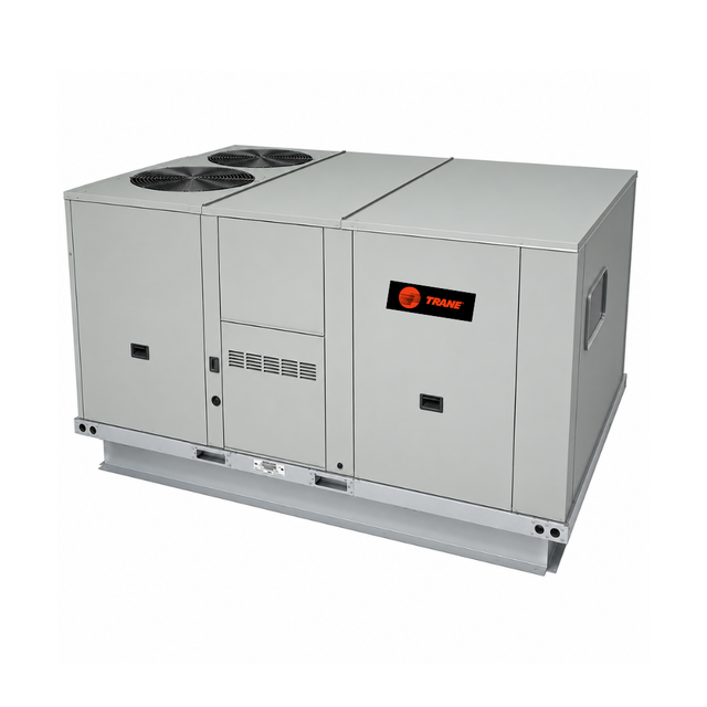 Trane 8.5 Ton 104,000 BTU Commercial Gas/Electric Packaged Unit | 14.6 IEER | R-454B | 460V 3-Phase | Foundation Series | Single Stage - acunitsforless.com