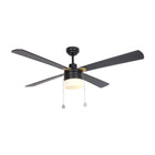 CARRO AMALFI 52 inch 4-Blade Ceiling Fan with LED Light & Pull Chain
