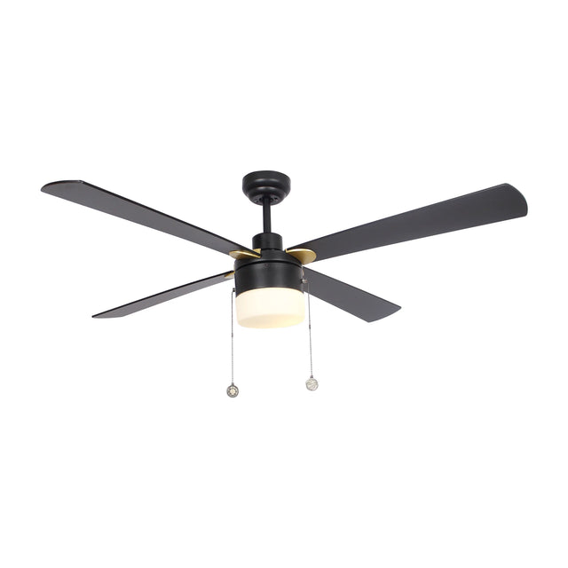 CARRO AMALFI 52 inch 4-Blade Ceiling Fan with LED Light & Pull Chain