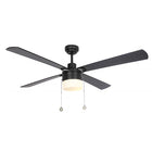 CARRO AMALFI 52 inch 4-Blade Ceiling Fan with LED Light & Pull Chain