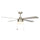 CARRO AMALFI 52 inch 4-Blade Ceiling Fan with LED Light & Pull Chain