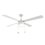 CARRO AMALFI 52 inch 4-Blade Ceiling Fan with LED Light & Pull Chain