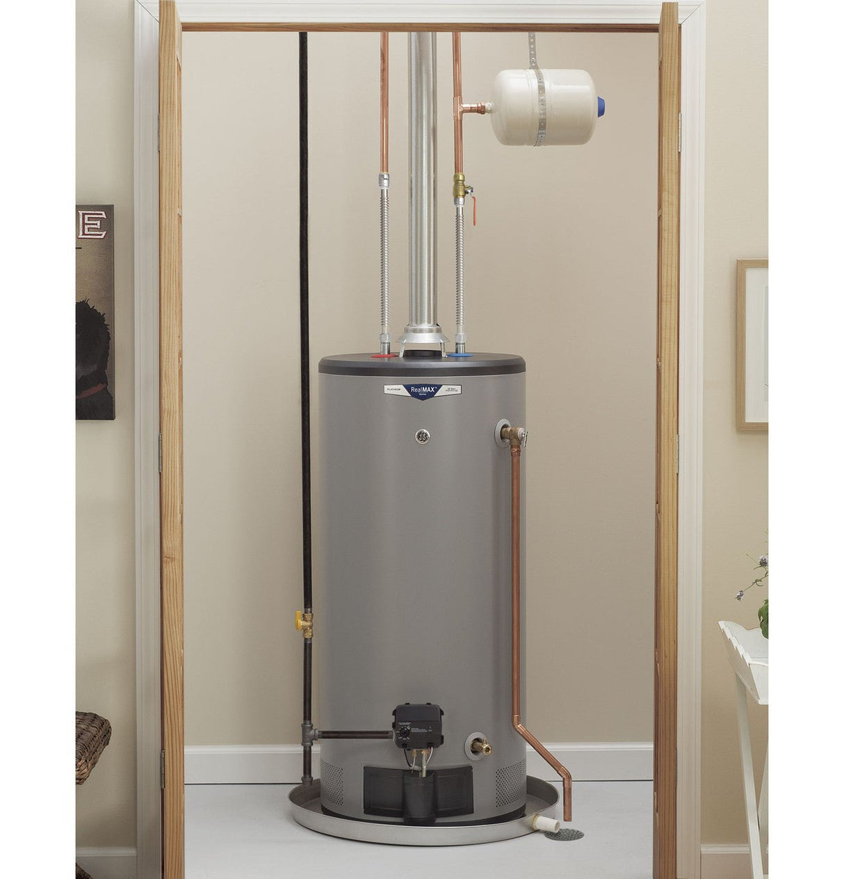 CG40S12BXW - Ge realmax platinum 40-gallon short natural gas atmospheric water heater, canada model - acunitsforless.com