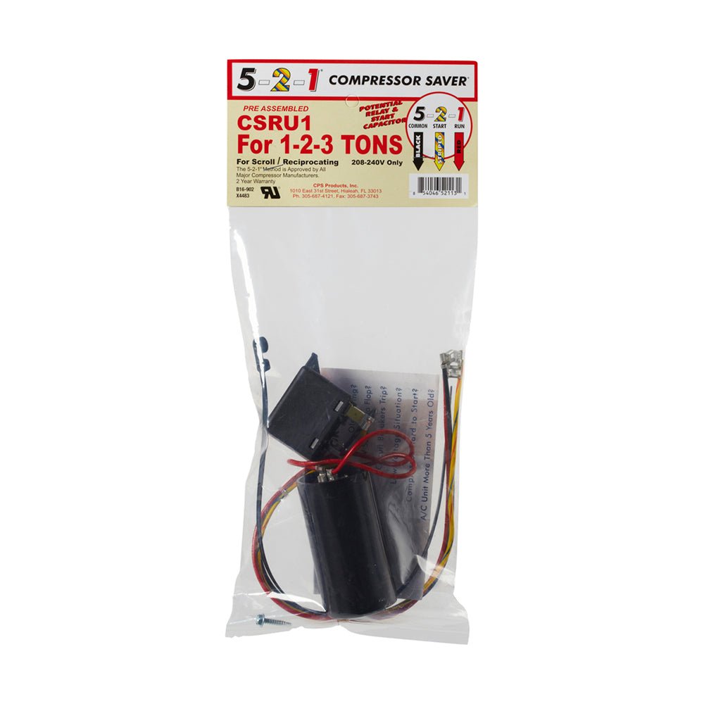 Compressor Saver Kit Compressor Saver Hard Start Kit, 1 to 3 Tonnage